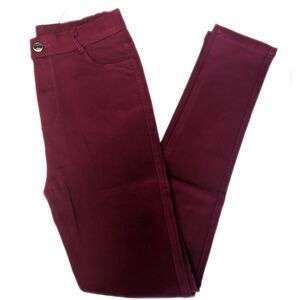 Apperloth A brick red burgundy skinny stretch pants, ankle length, size M